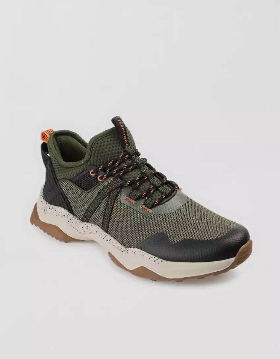 Baskets American Eagle Territory Sidewind Randonnée Vert Olive Homme | FQR-85202144